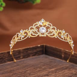 Gold/Silver Color Crystal Crown Princess Tiara for Girls Women Hair Dress Accessories Party Birthday Crown Headwear Jewelry