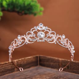 Gold/Silver Color Crystal Crown Princess Tiara for Girls Women Hair Dress Accessories Party Birthday Crown Headwear Jewelry