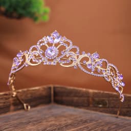 Gold/Silver Color Crystal Crown Princess Tiara for Girls Women Hair Dress Accessories Party Birthday Crown Headwear Jewelry