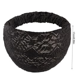 Mesh Flower Headband Lace Hair Band for Girls Women Simple Washing Face Hairband Wide Side Hair Hoop Headscarf Hair Accessories