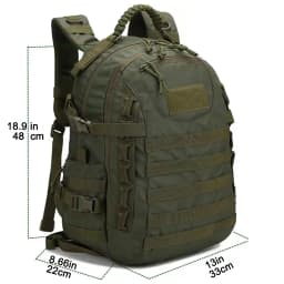 35L Outdoor Backpack Waterproof Camouflage Camping Hiking Backpack Large Wear-Resistant Sports Bag