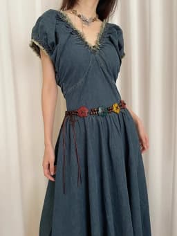 Retro Do Old Sweet Wind Belt Female Minority Lovely Flower National Wind With Skirt Dress Decorative Waist Rope Tide