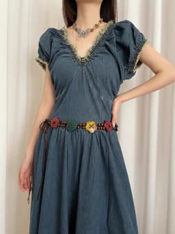 Retro Do Old Sweet Wind Belt Female Minority Lovely Flower National Wind With Skirt Dress Decorative Waist Rope Tide