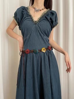Retro Do Old Sweet Wind Belt Female Minority Lovely Flower National Wind With Skirt Dress Decorative Waist Rope Tide