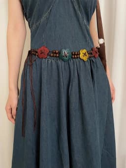 Retro Do Old Sweet Wind Belt Female Minority Lovely Flower National Wind With Skirt Dress Decorative Waist Rope Tide