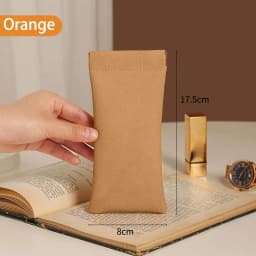 PU Leather Glasses Storage Bag Automatic Closed Sunglasses Case Waterproof Pouch Glasses Protective Cover Eyewear Storage Bag