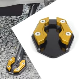 Universal Scooter Motorcycle Bike Kickstand Extender Foot Side Stand Extension Pad Support Plate Anti-skid Enlarged Base