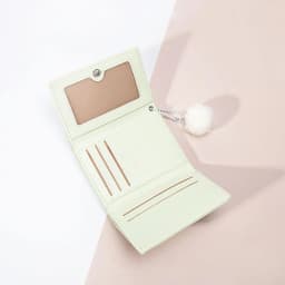 Cute Cartoon Rabbit Coin Purse Women Short Foldable PU Wallet Card Holder Girls Pink Clutch Bags Trendy Candy Color Wallets