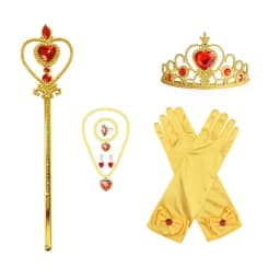 Princess Elsa Cosplay Accessories Gloves Wand Crown Jewelry Set Elsa Wig Braid For Snow Queen Princess Dress Clothes Cosplay