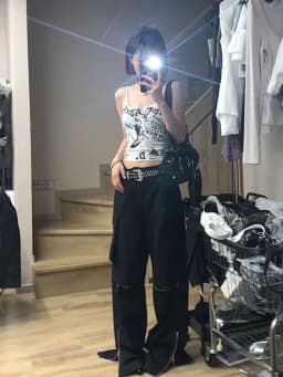 Y2K E-Girl Punk Print Sleeveless Ribbed Knit Tank Top For Women 2000s Crop Top Summer Fairy Grunge 90s Hippie Tee Korea Fashion