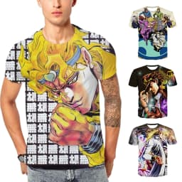 Summer hot selling fashionable men's 3D printed anime adventure T-shirt short sleeved cool T-shirt