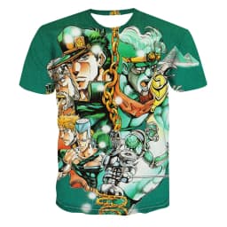 Summer hot selling fashionable men's 3D printed anime adventure T-shirt short sleeved cool T-shirt