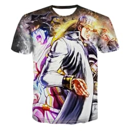 Summer hot selling fashionable men's 3D printed anime adventure T-shirt short sleeved cool T-shirt