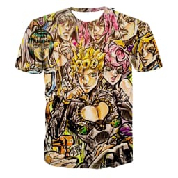 Summer hot selling fashionable men's 3D printed anime adventure T-shirt short sleeved cool T-shirt