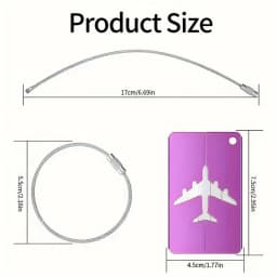 5/10pc Aluminum Travel Luggage Tag Durable Luggage Identification with Business Card Holder Fashion Tag Travel Accessories