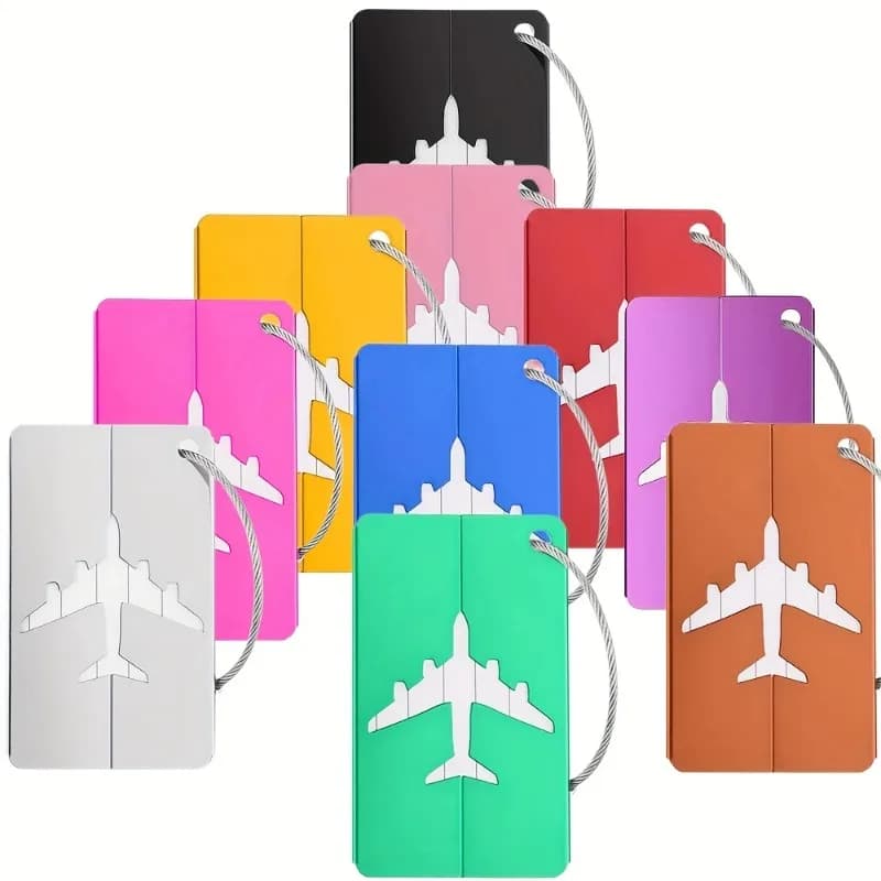 5/10pc Aluminum Travel Luggage Tag Durable Luggage Identification with Business Card Holder Fashion Tag Travel Accessories