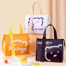 Portable Thermal Lunch Box Bags for Women Kids Food Storage Handbags Travel Picnic Pouch Insulated Cooler Bento Bag