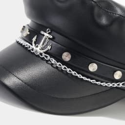 Fashion PU Leather Beret Vintage England Flat Newsboy Caps Outdoor Casual Army Cap