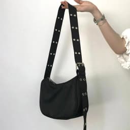 Trendy Crossbody Bags Double-breasted Adjustable Strap Black Women's Chest Bag Harajuku Students Zipper Satchel Shoulder Bag