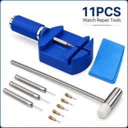 11pcs Repair Tool Strap Adjuster Band Tool With Pin Watch Bracelet Link Pin Tool Remover Easy To Remover Watch Regulator Tool