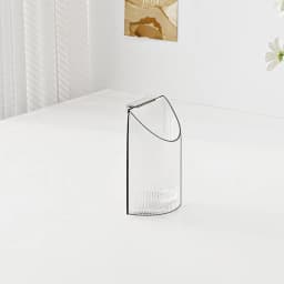 Clear Acrylic Bookends Convenient Desk Organizer with Handle Desktop Sorting Rack Divided Book Stand Study Supplies