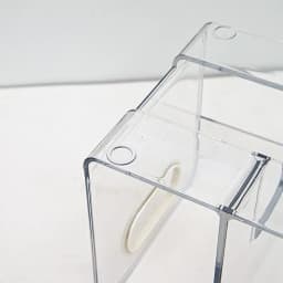 Clear Acrylic Bookends Convenient Desk Organizer with Handle Desktop Sorting Rack Divided Book Stand Study Supplies