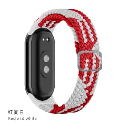 Strap for Xiaomi Mi Band 9 8 7 Elastic Nylon Braided Solo Loop Adjustable Buckle Replacement correa bracelet Miband 4 3 5 6 7