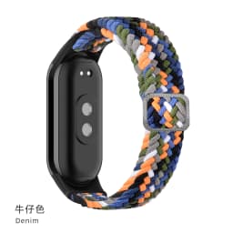 Strap for Xiaomi Mi Band 9 8 7 Elastic Nylon Braided Solo Loop Adjustable Buckle Replacement correa bracelet Miband 4 3 5 6 7