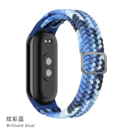 Strap for Xiaomi Mi Band 9 8 7 Elastic Nylon Braided Solo Loop Adjustable Buckle Replacement correa bracelet Miband 4 3 5 6 7