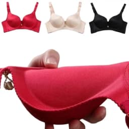 8CM Thick Padded Push Up Bra for Small Chest Seamless Wireless Comfort T-Shirt Bra Natural Lingerie with Adjustable Straps