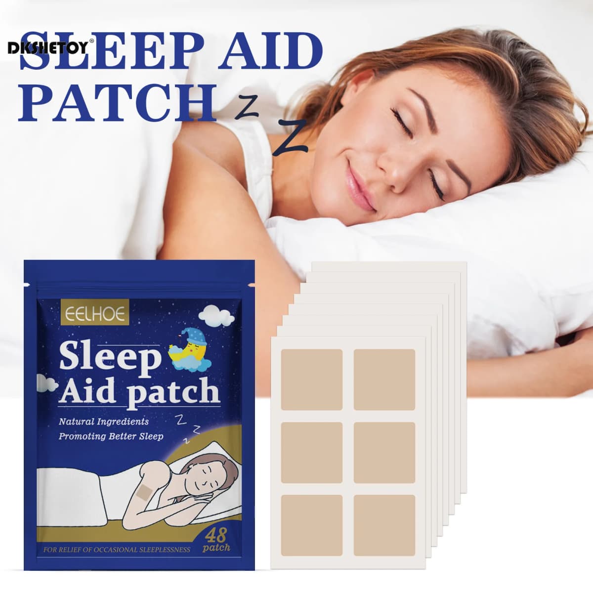 48pcs/96pcs sleep patches natural sleeping Insomnia Relief Patch Herbal Medical Improve Insomnia Stickers