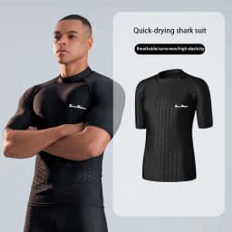 High Quality Men's Swimsuit Swim Shorts Five Quarter Quick Drying Loose Plus Size Swimming Kit Anti-embarrassment