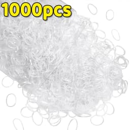200-1500Pcs Girls Disposable Rubber Bands Clear Elastic Hair Bands Children Ponytail Holder Ties Headband Kids Hair Accessories