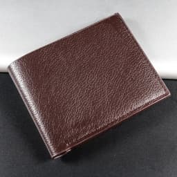 Fashion Men's Solid Color Horizontal Short Style Leather Wallet with Multiple Card Slots and A Clear ID Window for Students