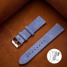 Quick Release Soft Suede Strap 14mm 16mm 18mm Wristband 20mm 22mm Brown Watch Bands Calfskin Bracelet Women&Men Accessories