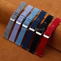 Quick Release Soft Suede Strap 14mm 16mm 18mm Wristband 20mm 22mm Brown Watch Bands Calfskin Bracelet Women&Men Accessories