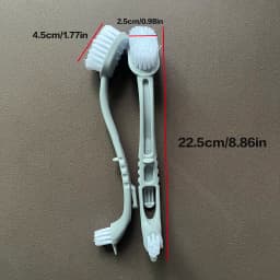 1pc, Dual-Headed Long Handle Cleaning Brush, Soft Bristle Shoe Brush, Shoes Cleaning Brush, Stains Removal Brush, Multifunctiona