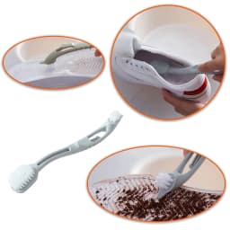 1pc, Dual-Headed Long Handle Cleaning Brush, Soft Bristle Shoe Brush, Shoes Cleaning Brush, Stains Removal Brush, Multifunctiona