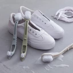 1pc, Dual-Headed Long Handle Cleaning Brush, Soft Bristle Shoe Brush, Shoes Cleaning Brush, Stains Removal Brush, Multifunctiona