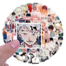 50pcs The Summer Hikari Died Stickers Cool Yoshiki Hikaru Sticker Laptop Bike Skateboard Suitcase Bike Aesthetics Decals