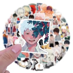 50pcs The Summer Hikari Died Stickers Cool Yoshiki Hikaru Sticker Laptop Bike Skateboard Suitcase Bike Aesthetics Decals