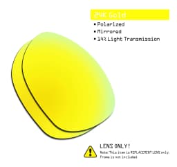 SmartVLT Polarized Replacement Lenses for Oakley Crosshair New 2012 OO4060 61mm Sunglasses Frame - Multiple Options