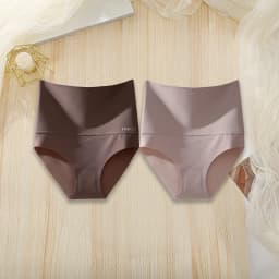 2Pcs/Set High Waist Panties Women Body Slimming Underwear Breathable Comfortable Briefs Solid Briefs Breathable Lingerie