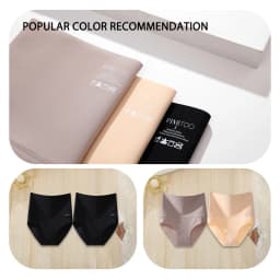 2Pcs/Set High Waist Panties Women Body Slimming Underwear Breathable Comfortable Briefs Solid Briefs Breathable Lingerie
