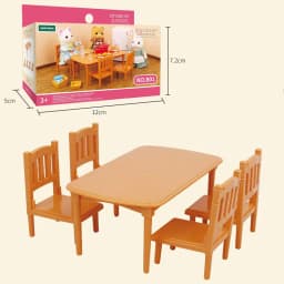 1:12 Forest Family Dollhouse Furniture Montessori Miniature Doll House Kitchen Bedroom Bathroom Accessories For Girl Gifts
