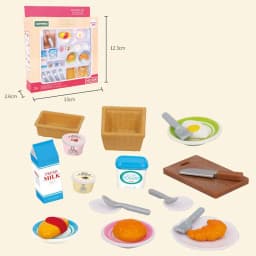 1:12 Forest Family Dollhouse Furniture Montessori Miniature Doll House Kitchen Bedroom Bathroom Accessories For Girl Gifts