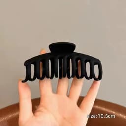 Black Series Big Hair Clip for Women Simplicity Ponytail Clip Women Fashion Shark Clip Girl Hair Clamp