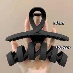 Black Series Big Hair Clip for Women Simplicity Ponytail Clip Women Fashion Shark Clip Girl Hair Clamp