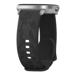 20mm Flower Engraved Watch Strap For Samsung Galaxy Watch 6/5/4 40mm/44mm 5Pro 45mm Watch 6 4 Classic 43mm/47mm 42mm/46mm Band