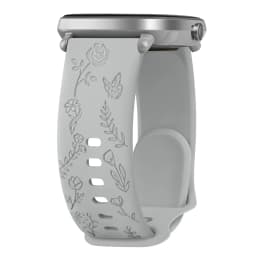 20mm Flower Engraved Watch Strap For Samsung Galaxy Watch 6/5/4 40mm/44mm 5Pro 45mm Watch 6 4 Classic 43mm/47mm 42mm/46mm Band